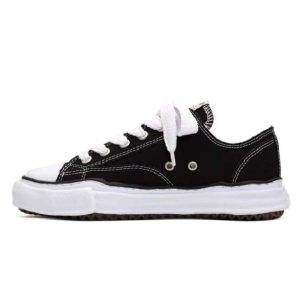 Maison Mihara Yasuhiro Peterson Canvas Low Black White נעלי