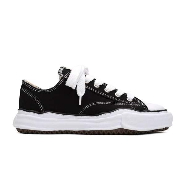 Maison Mihara Yasuhiro Peterson Canvas Low Black White נעלי