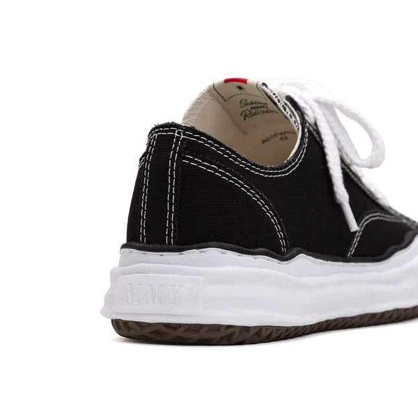 Maison Mihara Yasuhiro Peterson Canvas Low Black White נעלי