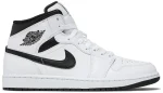 Nike Air Jordan 1 Mid White Black נעלי סניקרס לגברים