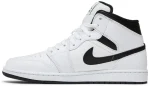 Nike Air Jordan 1 Mid White Black נעלי סניקרס לגברים