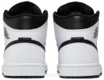 Nike Air Jordan 1 Mid White Black נעלי סניקרס לגברים