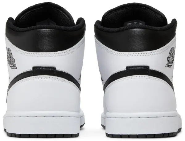 Nike Air Jordan 1 Mid White Black נעלי סניקרס לגברים