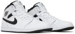 Nike Air Jordan 1 Mid White Black נעלי סניקרס לגברים