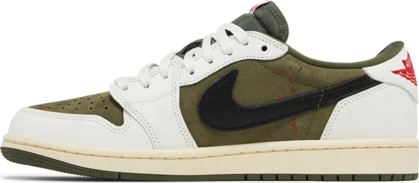 Nike x Travis Scott Air Jordan 1 Retro Low OG SP 'Reverse Olive / Medium Olive' נעלי ספורט לגברים