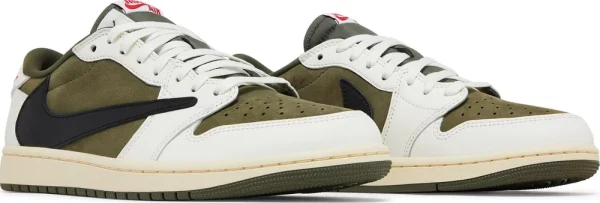 Nike x Travis Scott Air Jordan 1 Retro Low OG SP 'Reverse Olive / Medium Olive' נעלי ספורט לגברים