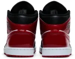 Nike Air Jordan 1 Mid Patent Bred Toe נעלי סניקרס לגברים