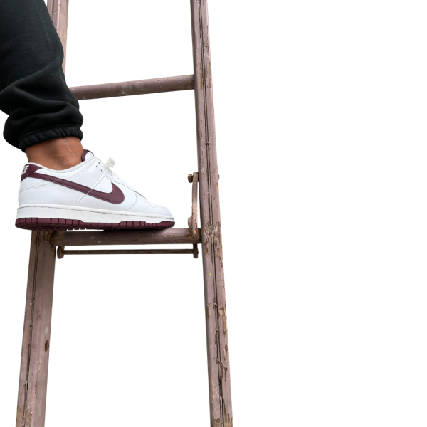 Nike Dunk Low Retro 'White Night Maroon' נעלי סניקרס לגברים