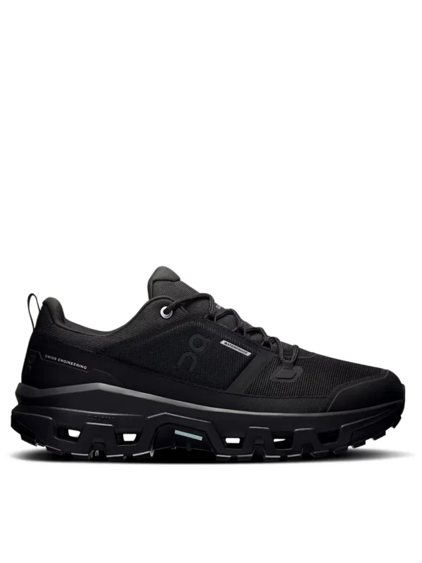 On Cloudrock Low Waterproof Black נעלי טיולים לגברים