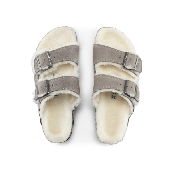 Birkenstock Arizona Fur Grey כפכפים