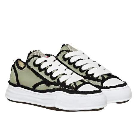 Maison Mihara Yasuhiro Peterson Olive Green Sole נעלי