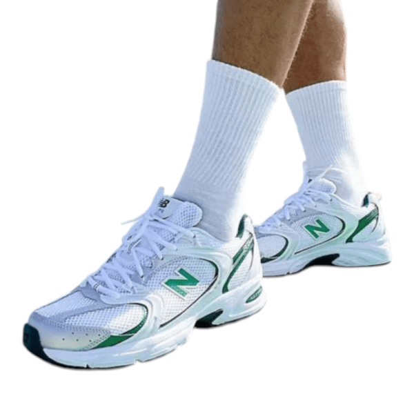New Balance 530 Trainers White And Green נעלי