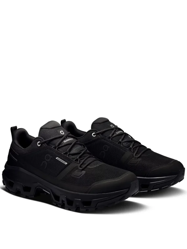 On Cloudrock Low Waterproof Black נעלי טיולים לגברים