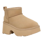 UGG Women’s Classic Ultra Mini New Heights Mustard Seed פלטפורמה עקב מגפי האג
