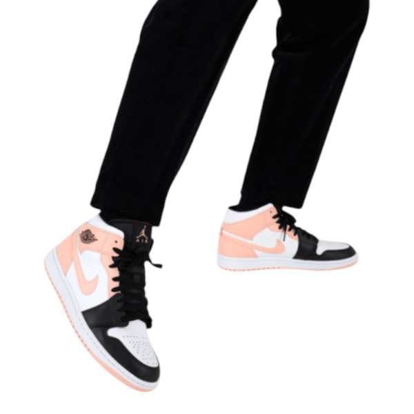 Nike Air Jordan 1 Mid Crimson Tint Toe סניקרס