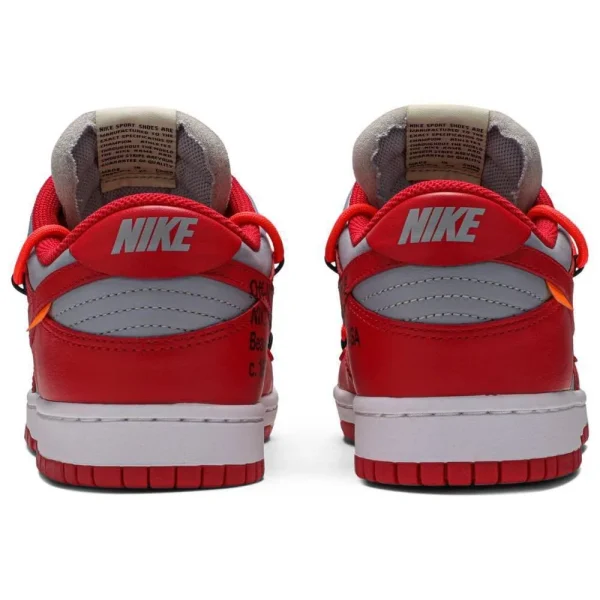 Nike Dunk Low x Off-White 'University Red' נעלי סניקרס לגברים
