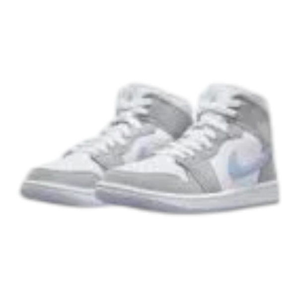 Nike Air Jordan 1 Mid Wolf Grey סניקרס