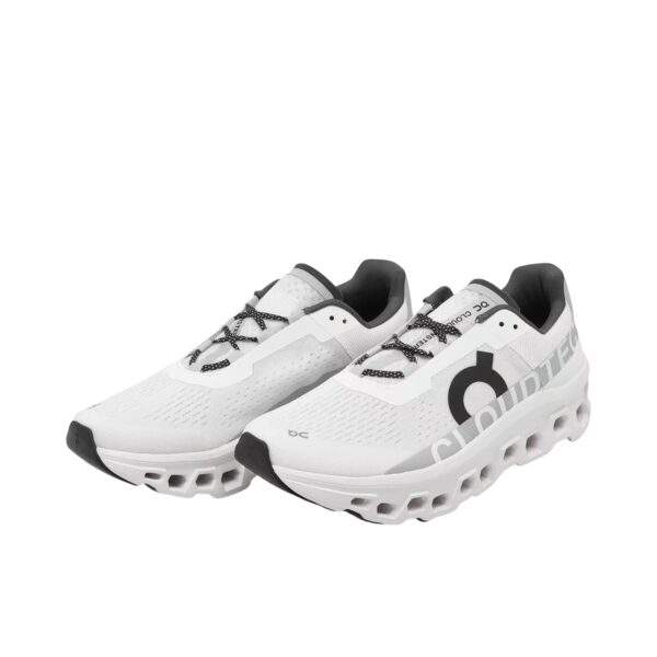 On Cloudmonster White/Black נעלי