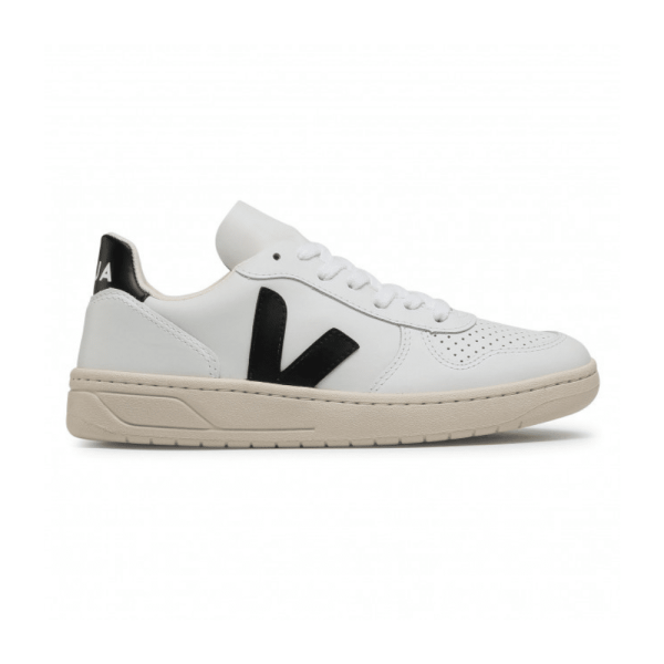 נעלי סניקרס Veja V-10 Unisex White Black לנשים ולגברים