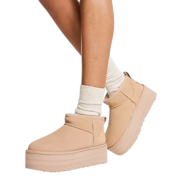 UGG Classic Ultra Mini Platform Driftwood נעלי האג