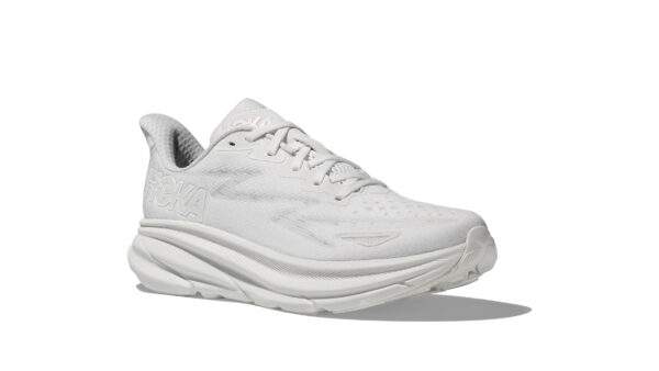 Hoka Clifton 9 Wide White נעלי ריצה רחב