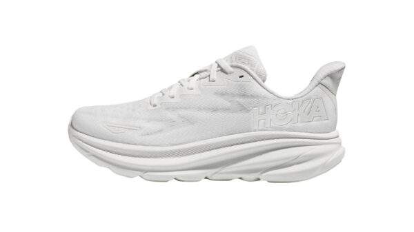 Hoka Clifton 9 Wide White נעלי ריצה רחב