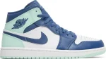 Nike Air Jordan 1 Mid Blue Mint נעלי סניקרס לגברים