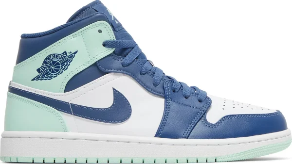Nike Air Jordan 1 Mid Blue Mint נעלי סניקרס לגברים