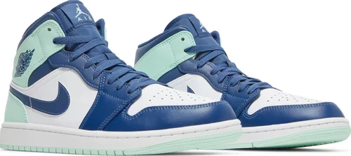 Nike Air Jordan 1 Mid Blue Mint נעלי סניקרס לגברים