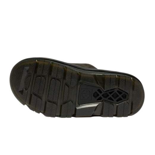 Dr. Martens Zebzag Suede Platform Slides Black סנדלים