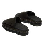 Dr. Martens Zebzag Suede Platform Slides Black סנדלים