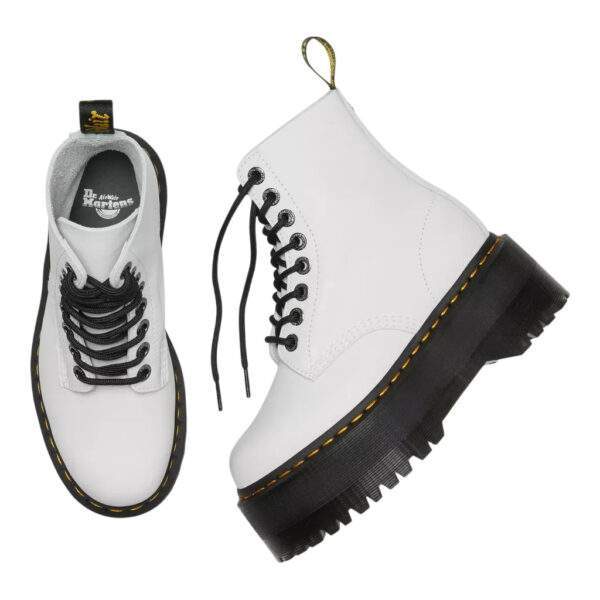Dr. Martens Jadon Smooth Leather Platform מגפיים White