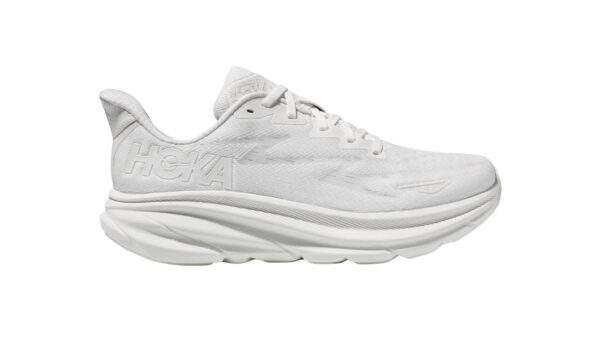 Hoka Clifton 9 Wide White נעלי ריצה רחב