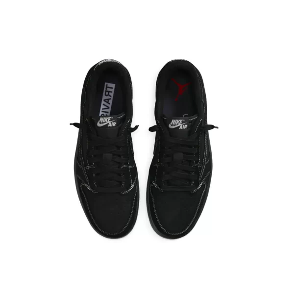 Travis Scott X Nike Air Jordan 1 Low Black Phantom סניקרס
