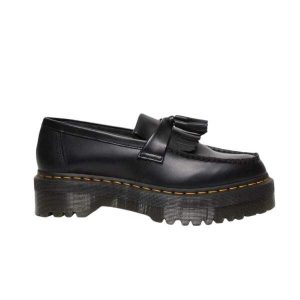 Dr. Martens Adrian Leather Platform Tassel Loafers Black Smooth נעליים