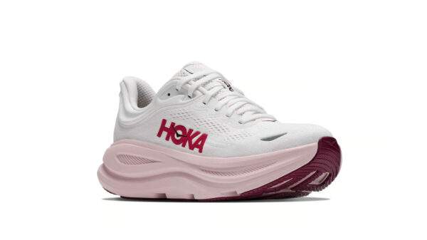 Hoka Bondi 9 Wide White / Pink Opal נעלי ריצה רחב