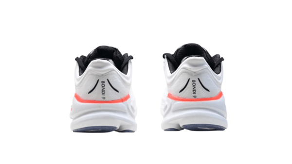 Hoka Bondi 9 Wide White/Red נעלי ריצה רחב