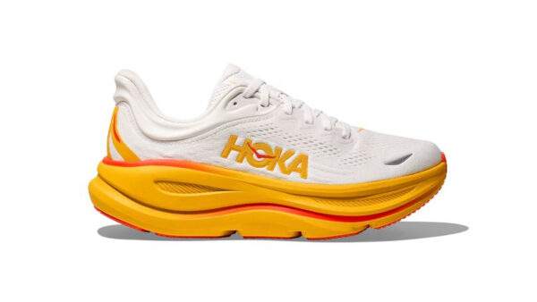 Hoka Bondi 9 Wide White/Yellow נעלי ריצה רחב