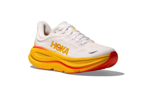 Hoka Bondi 9 Wide White/Yellow נעלי ריצה רחב