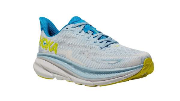 Hoka Clifton 9 Wide Ice Blue/Yellowish נעלי ריצה רחב