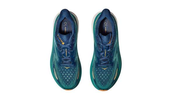 Hoka Clifton 9 Wide Black/Green נעלי ריצה רחב