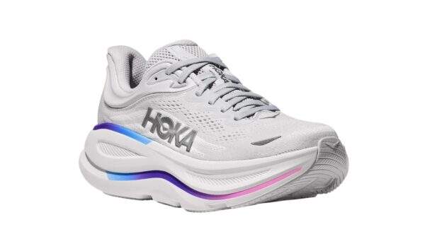Hoka Bondi 9 Wide Grey/White נעלי ריצה רחב