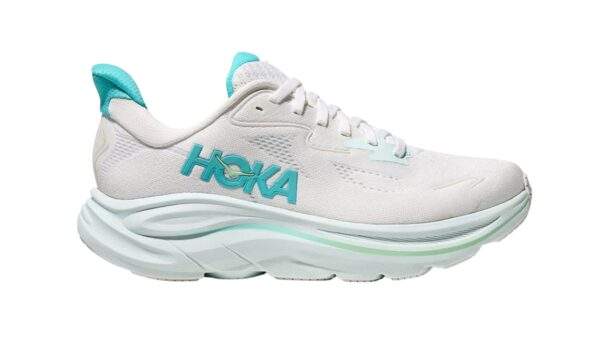 Hoka Clifton 10 Wide White/Blue Sielo נעלי ריצה רחב
