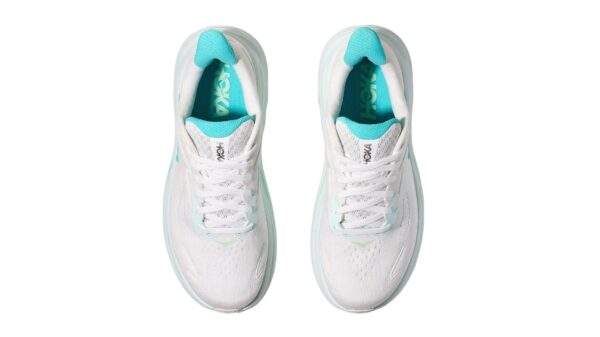 Hoka Clifton 10 Wide White/Blue Sielo נעלי ריצה רחב