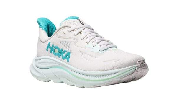 Hoka Clifton 10 Wide White/Blue Sielo נעלי ריצה רחב