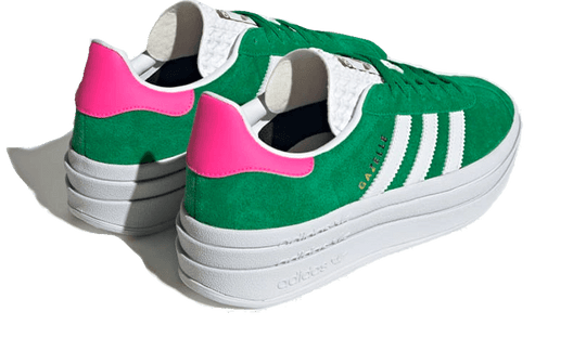 Adidas Gazelle Bold Green Lucid Pink נעלי