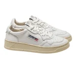 Autry Medalist Low All White Leather סניקרס