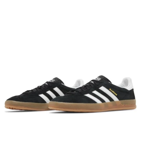 Adidas Indoor Gazelle Black White Gum נעלי