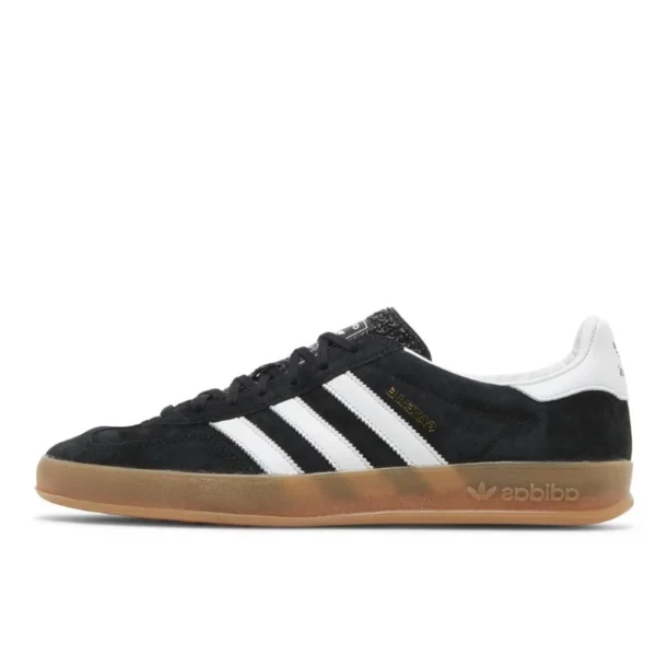 Adidas Indoor Gazelle Black White Gum נעלי