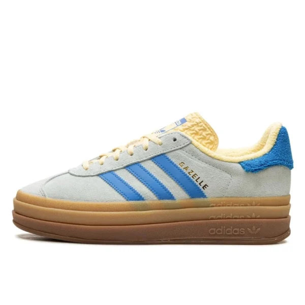 Adidas Gazelle Bold Almost Blue Yellow נעלי